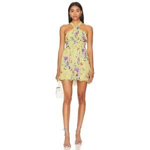Rays for Days Louise Chiffon Mini Dress Love Bird Floral Womens Size Small